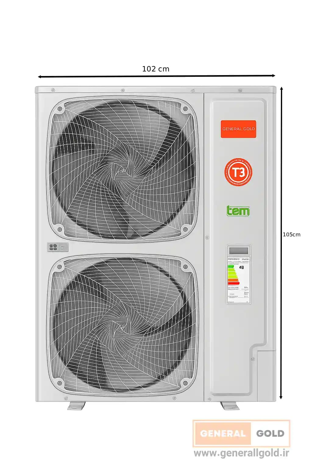 کولر گازی جنرال گلد60000بیکس کانورتر،مدل (نسل4) GG-GHF60000D BIX T3 - 4